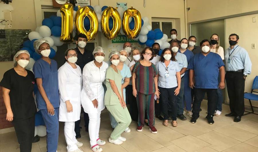 Hospital de Leopoldina celebra milésima alta de pacientes recuperados da Covid-19
