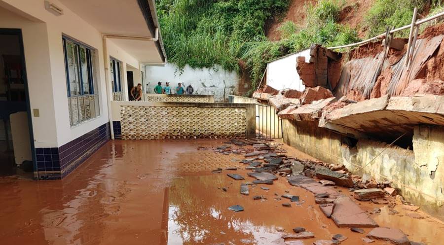 Defesa Civil de Argirita contabiliza estragos após fortes chuvas