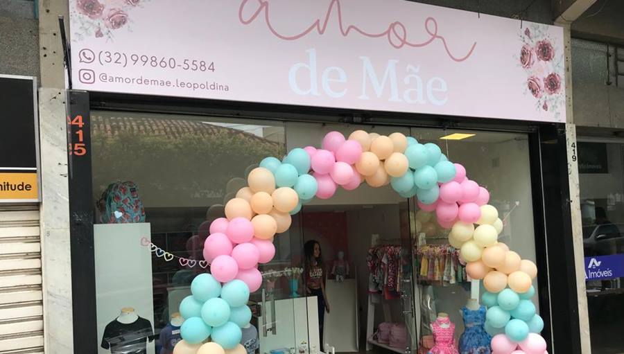 Inaugurada em Leopoldina Loja de moda infantil Amor de Mãe