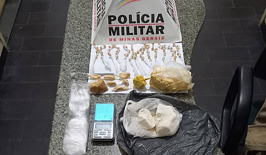 PM prende homem e apreende quase meio quilo de droga no Bela Vista em Leopoldina