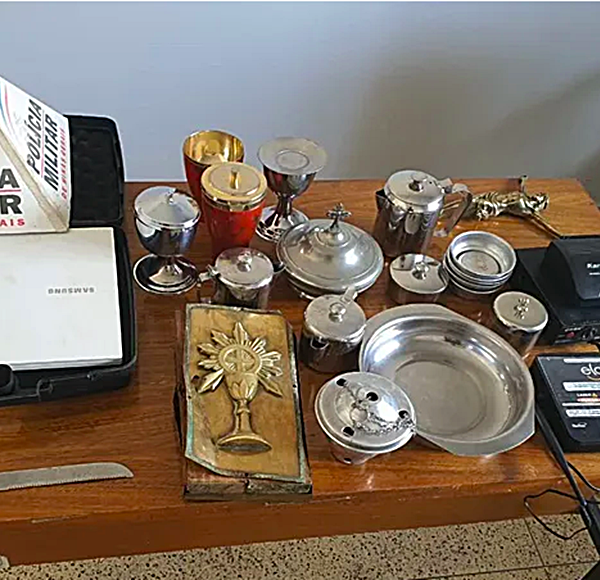 PM prende homem que invadiu e furtou capela em Piraúba