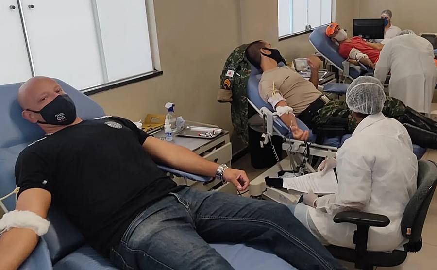 Forças de Segurança se unem para incentivar doação de sangue em Leopoldina