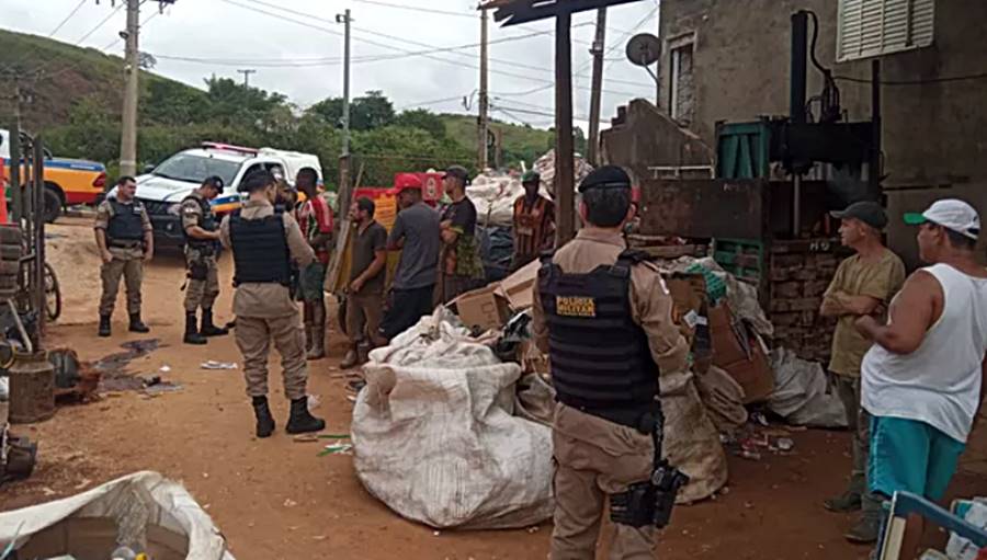 Operação conjunta é desencadeada em ferros-velhos de Leopoldina e região
