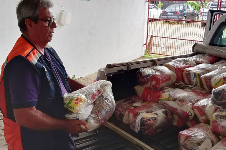 Defesa Civil de Leopoldina doará cestas básicas para famílias moradoras de distritos afetados pelas chuvas