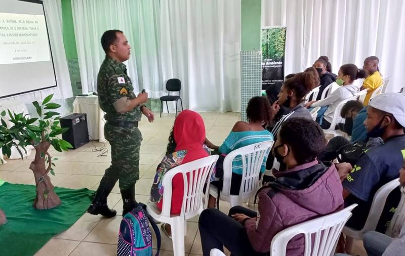 PM do Meio Ambiente e escola de Ribeiro Junqueira desenvolvem ações na Semana do Meio Ambiente