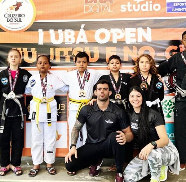 Escola de Jiu-Jítsu Cruz BJJ de Leopoldina conquista 8 medalhas no 1º Ubá Open