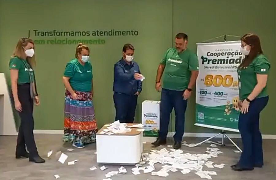 Campanha Cooperação Premiada tem primeiro sorteio nas Agências do Sicredi em Leopoldina e Argirita