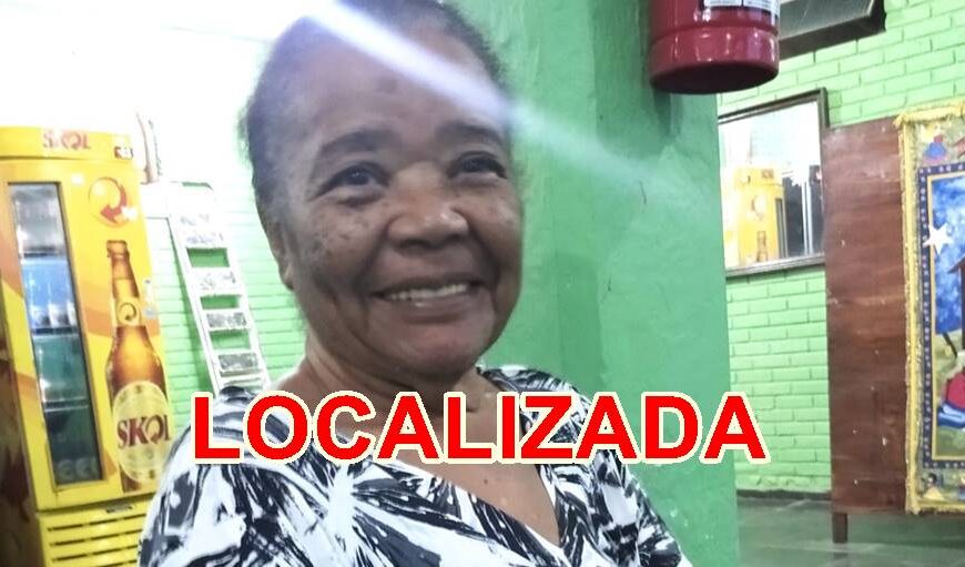 Idosa que estava desaparecida em Leopoldina é localizada