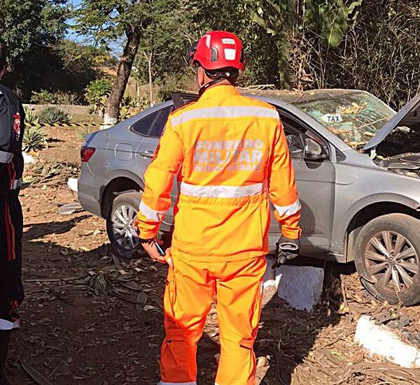 Taxista morre após colidir com árvore na BR-116 em Leopoldina