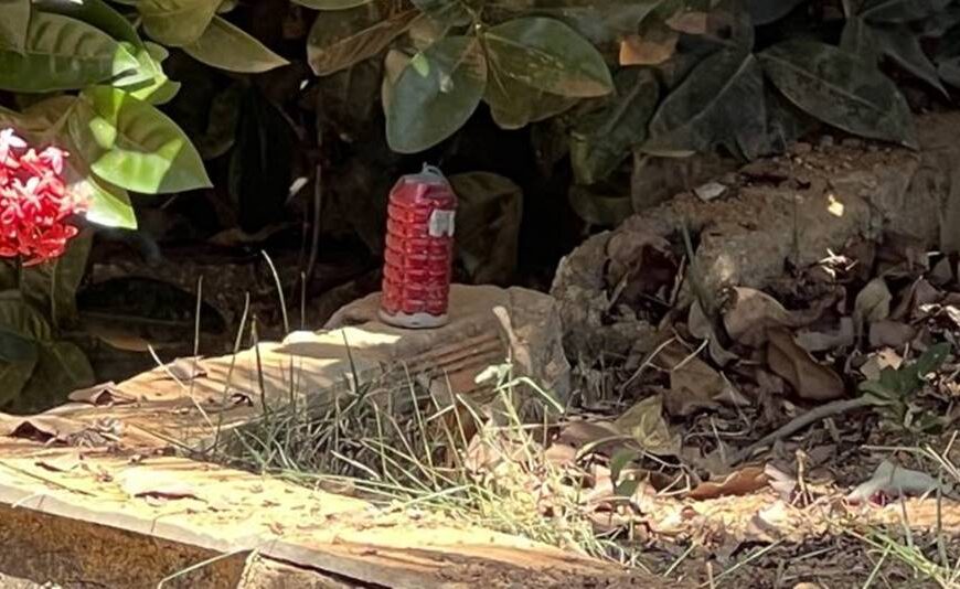 Homem encontra granada durante limpeza de quintal em Cataguases