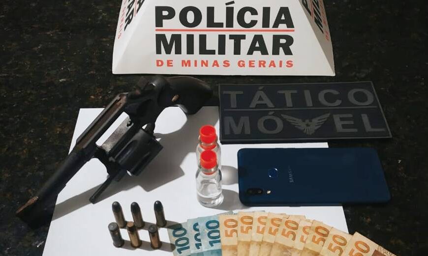 PM apreende arma de fogo e evita homicídio em Leopoldina