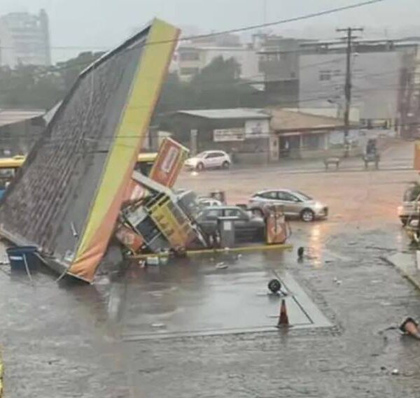 Temporal causa destruição em Muriaé