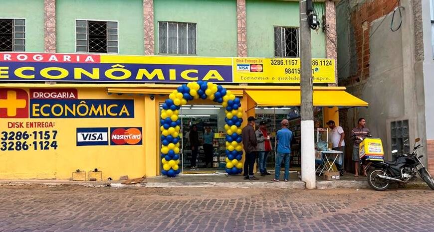 Nova filial da Drogaria Econômica é inaugurada em Santo Antônio do Aventureiro