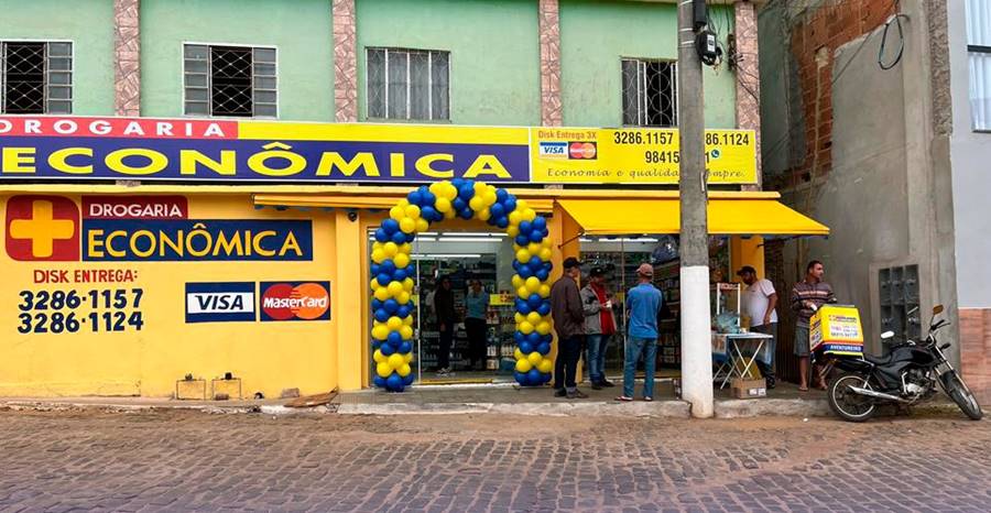 Nova filial da Drogaria Econômica é inaugurada em Santo Antônio do Aventureiro