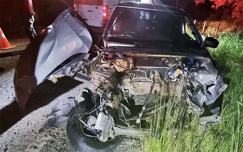 Colisão frontal deixa feridos na MG-285 em Piraúba