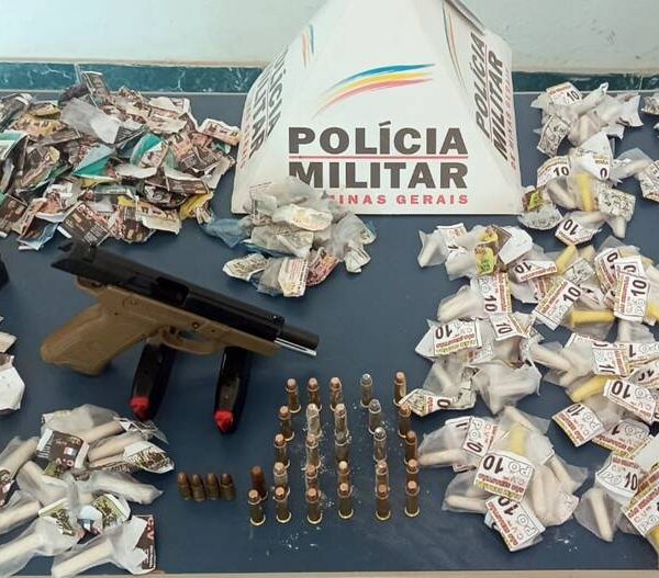 PM prende homem e apreende drogas, pistola e duas granadas caseiras em Além Paraíba