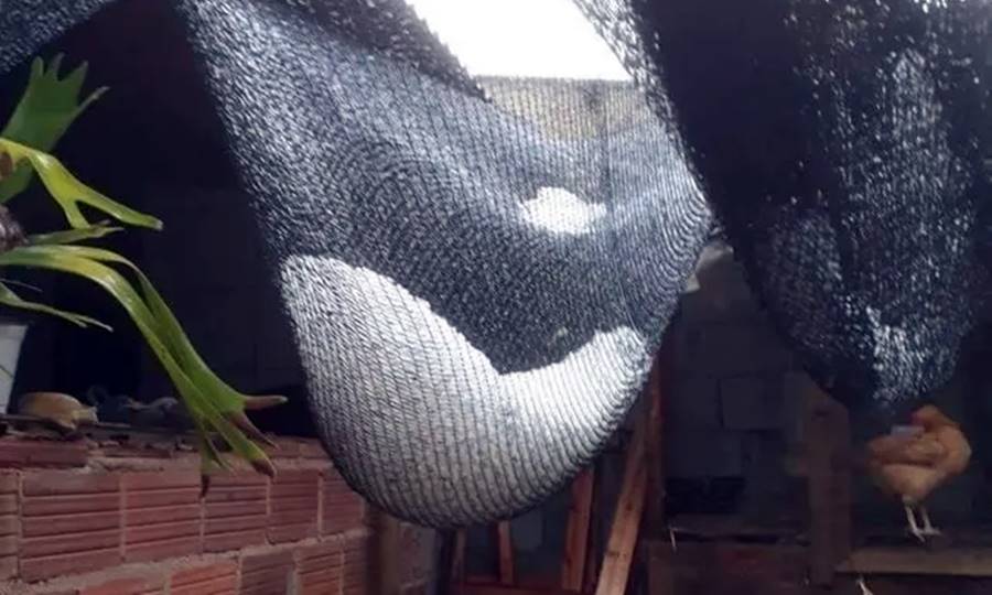 Moradores se surpreendem com chuva de ‘gelo’ em Divino