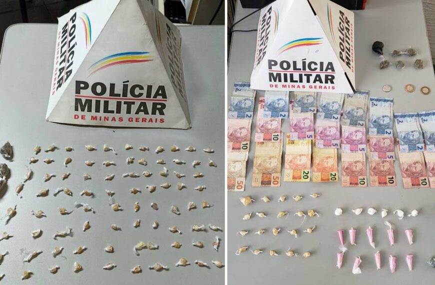 Dois são presos e drogas apreendidas em Cataguases e Santana de Cataguases
