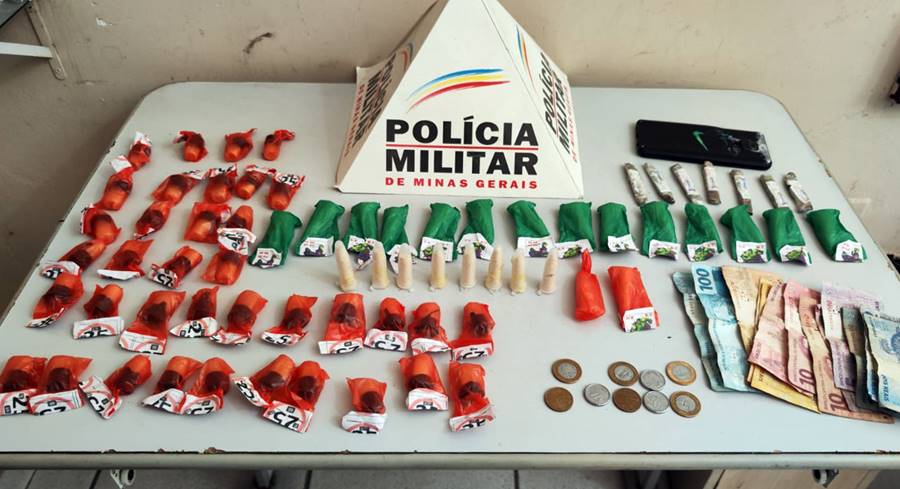 Suspeito de tentativa de homicídio é preso com drogas pela PM em Pirapetinga