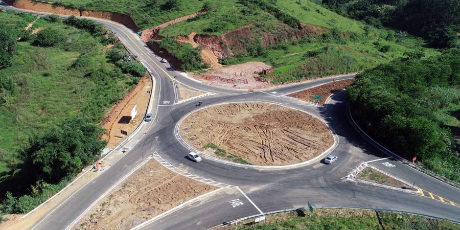 DER-MG finaliza obras no Contorno de Cataguases