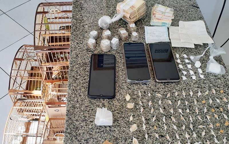 PM prende homem e apreende drogas e dinheiro em Laranjal