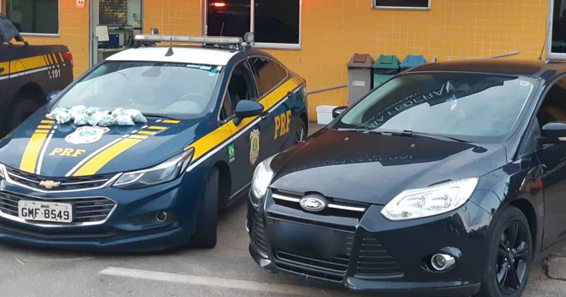 PRF prende homem e apreende mais de 400 pinos de cocaína durante fiscalização em Leopoldina