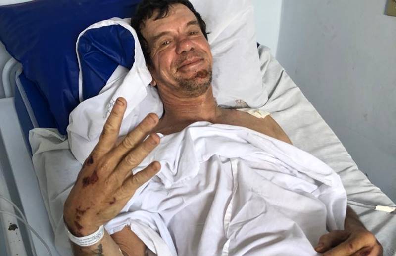 Filha cria vakinha para ajudar na recuperação do pai que sofreu acidente de moto em Leopoldina