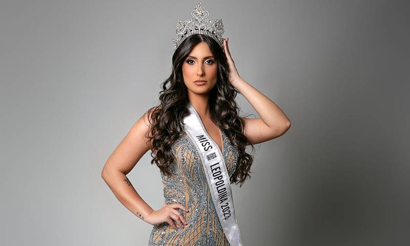 Miss Leopoldina Isadora Groppo participará do Miss Universo Minas Gerais em Juiz de Fora