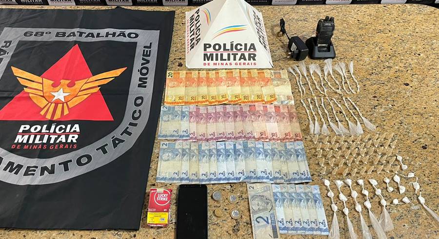 PM prende homem e apreende drogas durante ação no Limoeiro em Leopoldina