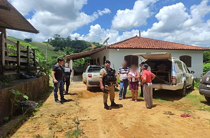 Casal de idosos é encontrado morto em comunidade rural de Muriaé