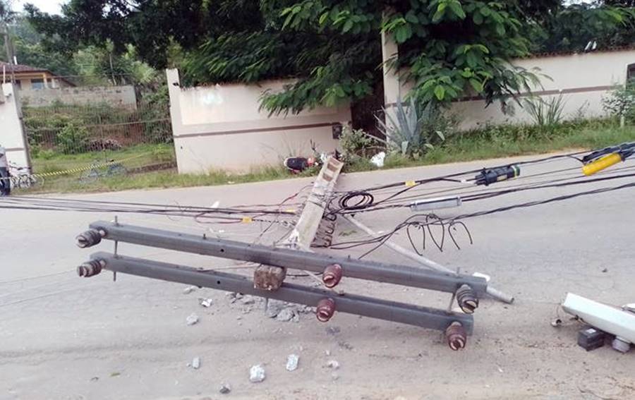 Motociclista bate em poste e morre na estrada entre Miraí e Muriaé
