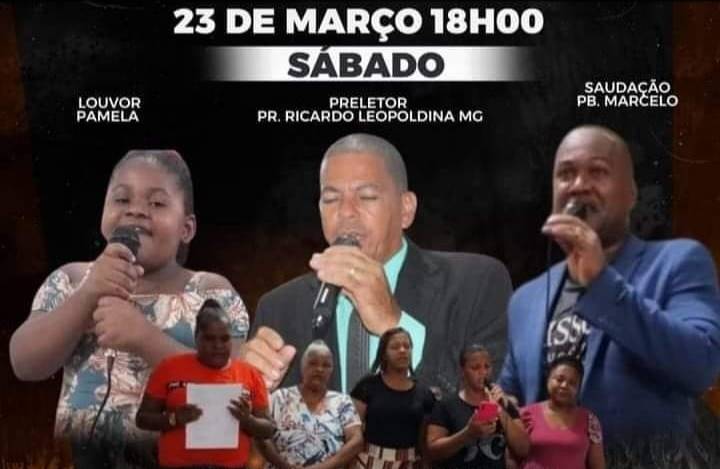 Igreja Pentecostal Fogo, Palavra, Unção e Poder convida para culto em Argirita