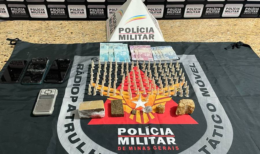 PM prende homem e apreende drogas no Alto do Cemitério em Leopoldina
