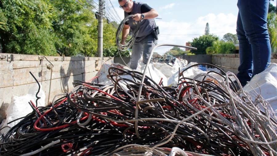 Minas está entre os estados com mais ocorrências de furto de cabos