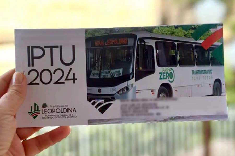 Prefeitura de Leopoldina oferece desconto de até 50% nas taxas do IPTU 2024