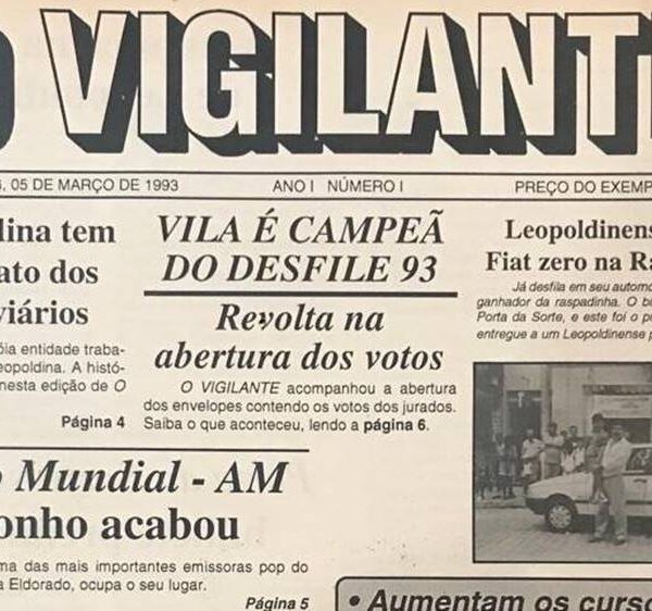 Jornal O Vigilante comemora 31 anos de sua fundação em Leopoldina