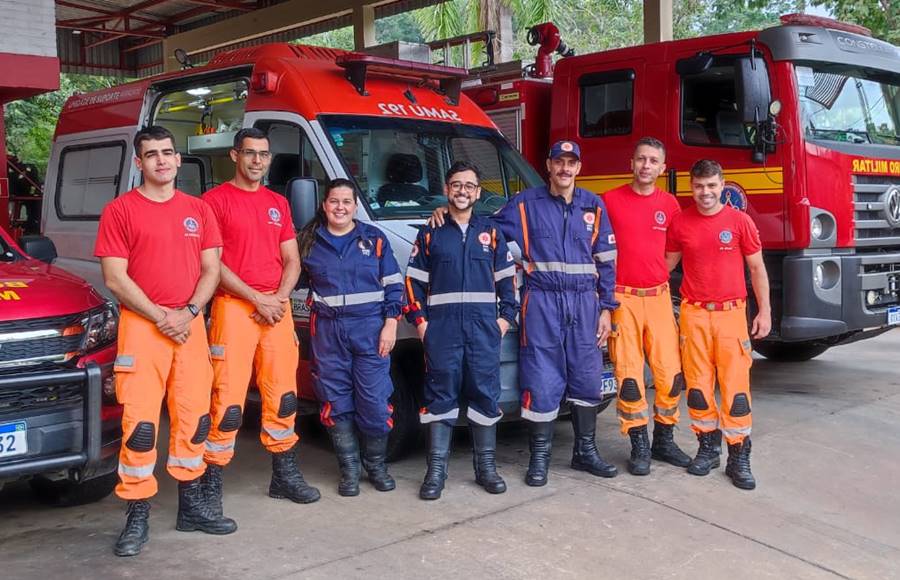 Ação conjunta entre Corpo de Bombeiros e SAMU salva mulher em parada cardiorrespiratória em Muriaé