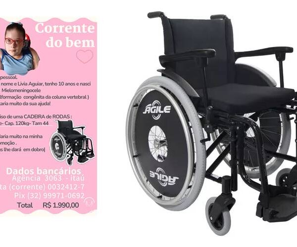 Família pede ajuda para comprar cadeira de rodas para criança de 10 anos em Leopoldina