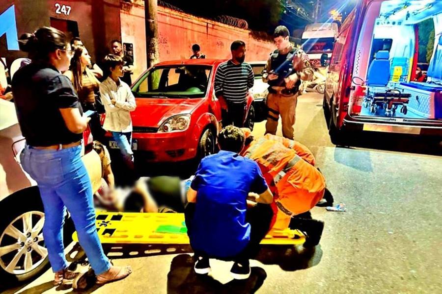 Adolescente de 15 anos provoca acidente e motociclista fica gravemente ferido em Muriaé