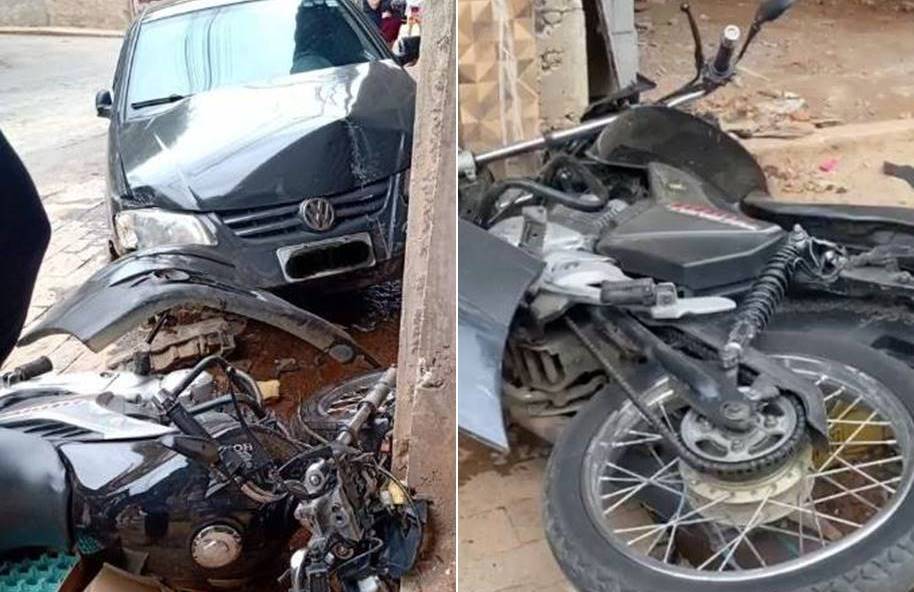 Motorista perde controle da direção e bate em dois veículos em Cataguases