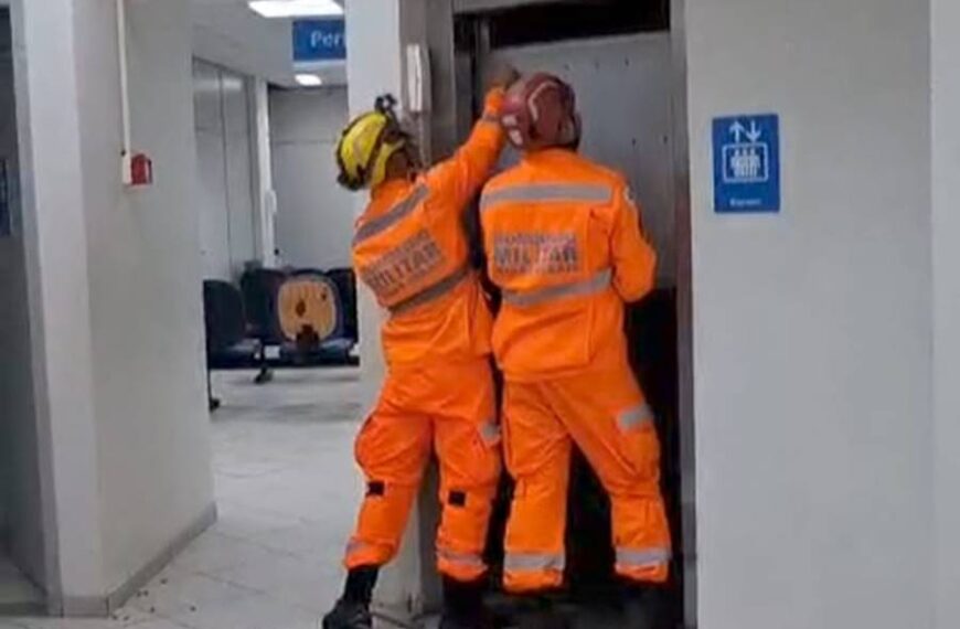 Falha de energia provoca pane em elevador e mulher fica presa em Leopoldina
