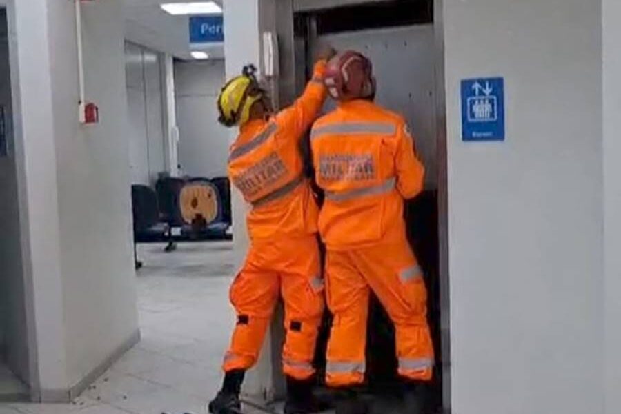Falha de energia provoca pane em elevador e mulher fica presa em Leopoldina