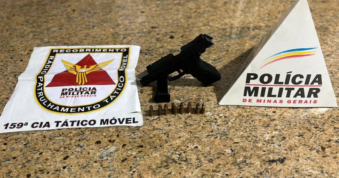 Arma de fogo é apreendida pela PM em Leopoldina