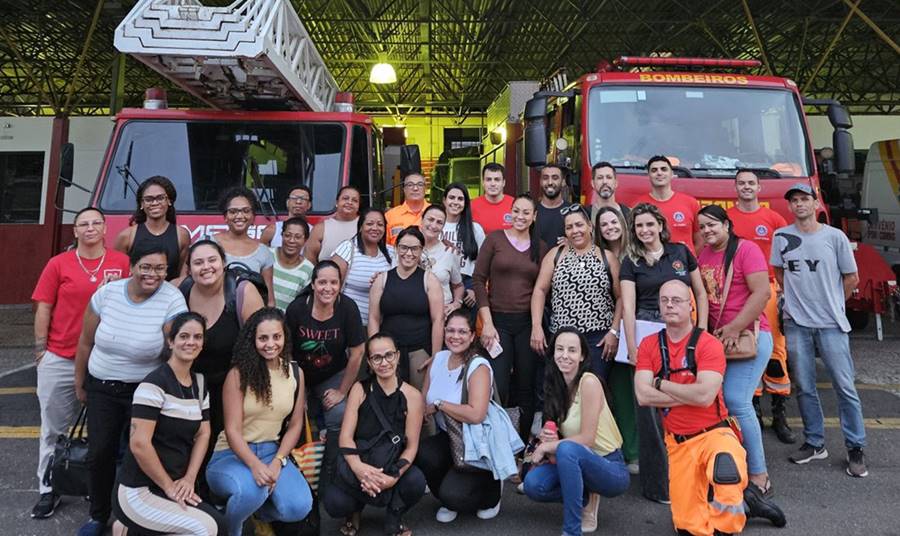 Equipes do CAPS e Serviço Residencial Terapêutico em Leopoldina participam de capacitação com Corpo de Bombeiros