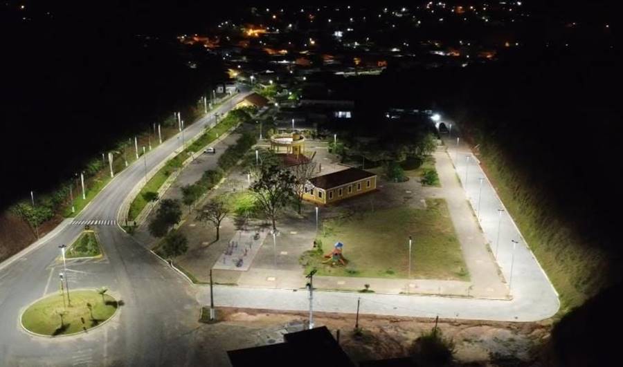 Santana de Cataguases ganha iluminação eficiente e sustentável