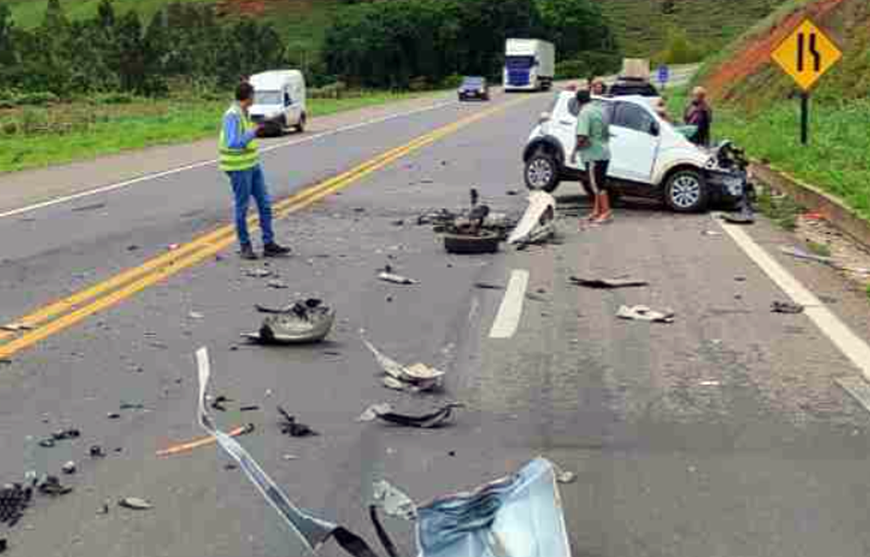 Mulher que viajava para ver neto pela 1ª vez morre em acidente na BR-116 em Muriaé