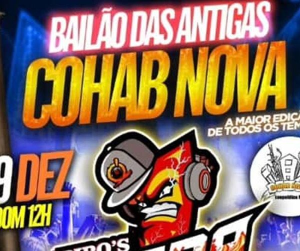 Bailão das Antigas no Bairro Cohab Nova em Leopoldina acontece neste domingo