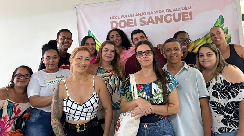Moradores de Palma se mobilizam para doar sangue no Pace Hemominas de Leopoldina