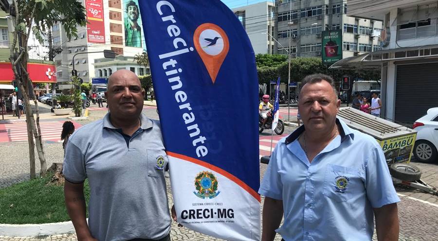 Projeto CRECI Itinerante está em Leopoldina com stand na Praça Félix Martins