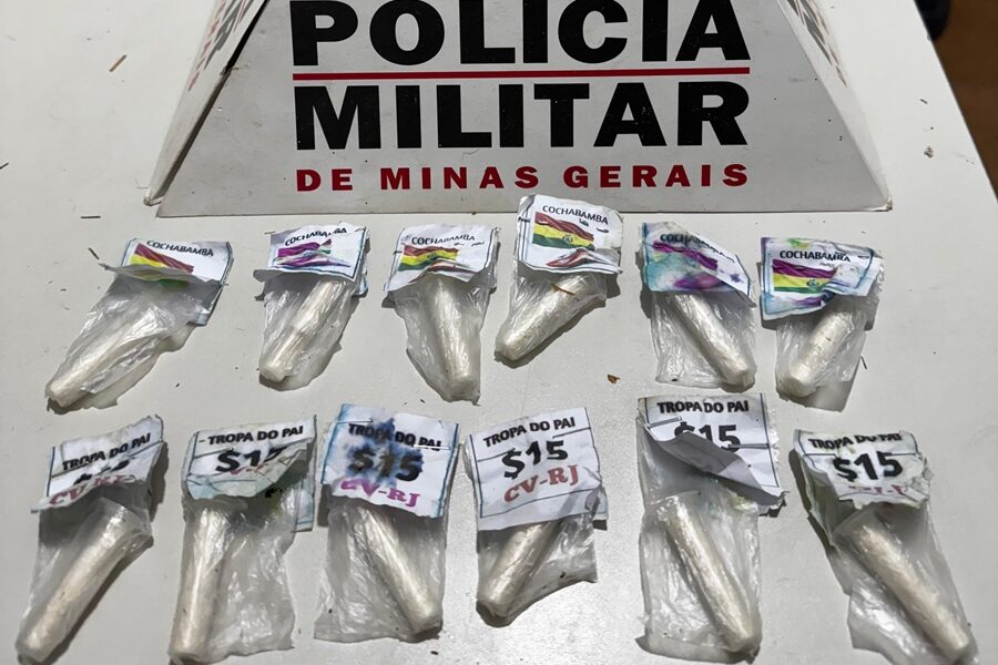 Drogas escondidas em terreno baldio são apreendidas pela PM em Argirita